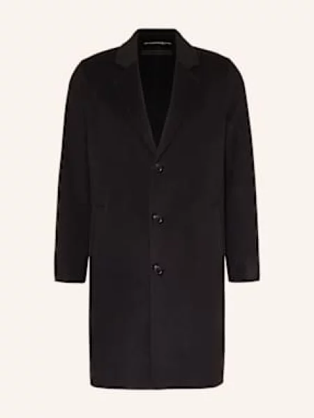 Drykorn Vlněný Kabát Skolan černá