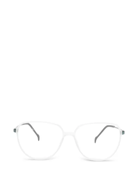 Ochelari de soare Stepper Eyewear cu imprimeu geometric alb