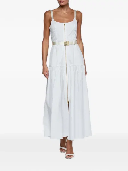 Cu centură rochie L'agence alb