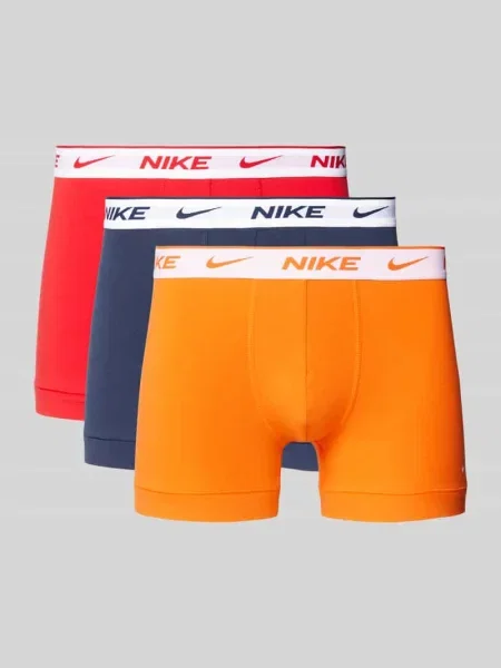 Bokserki Nike Everyday Cotton Stretch Trunk 3 pary blue/orange/red czerwone