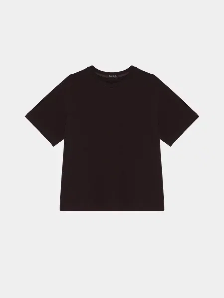 Футболка Braska бавовна/еластан коричневий