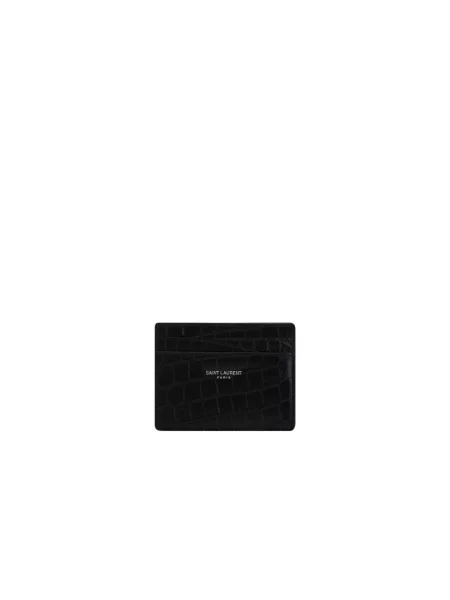 Portfel Saint Laurent skórzany czarny