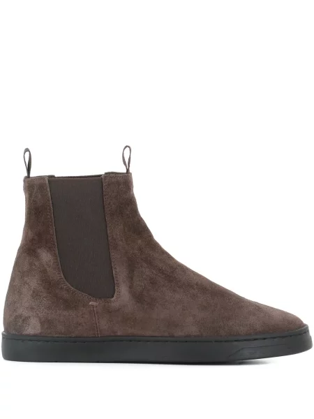 Botine chelsea Officine Creative din piele de căprioară maro