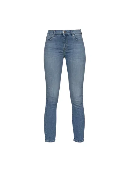 Skinny jeansy skinny Pinko niebieskie