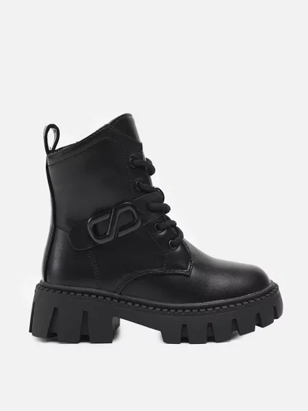 Ботинки Kimboo из искусственной кожи черные