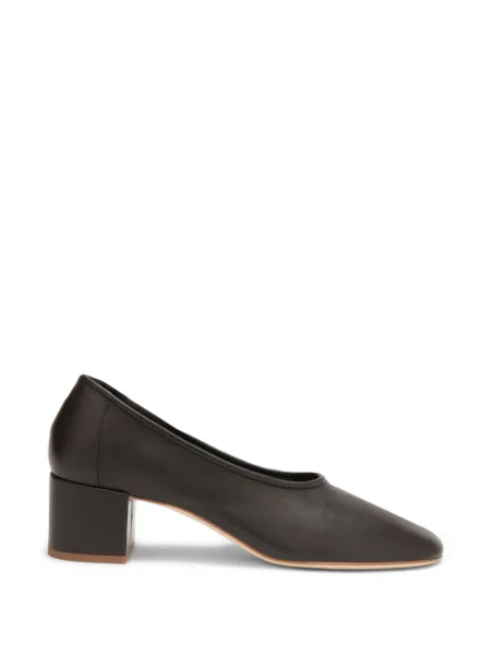 Pantofi cu toc By Far din piele maro