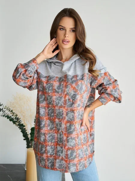 Сорочка ISSA Plus сірий