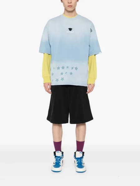 Raštuotas tie-dye marškinėliai Aape By *a Bathing Ape® mėlyna