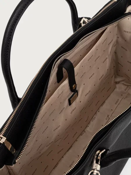 Кожаная сумка шоппер Guess