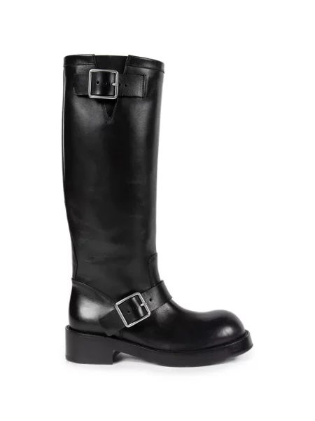 Botine Ann Demeulemeester cu cataramă negru