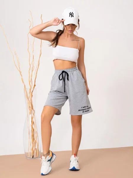 ISSA Plus Шорти джогери без підкладки сірий