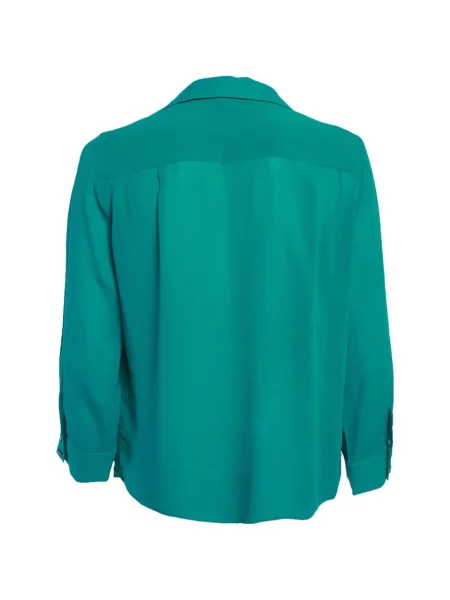 Lung bluză Alice + Olivia drapată albastru