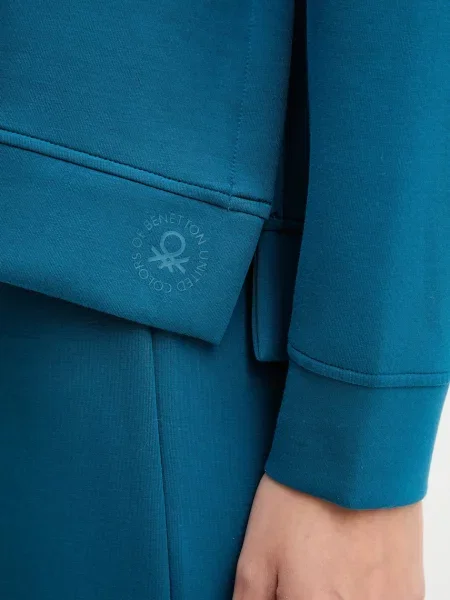 Однотонный свитер United Colors Of Benetton бирюзовый