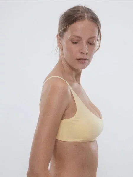 Reserved М’який бюстгальтер світло-жовтий жовтий