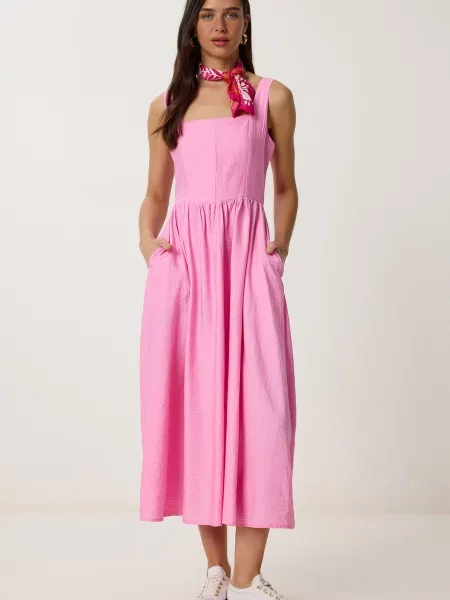 Happiness İstanbul Rochie deschis roz