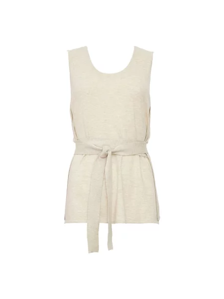 Top Ines De La Fressange Paris beżowy