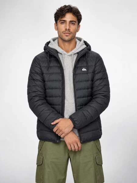 Bunda Quiksilver s kapucňou čierna