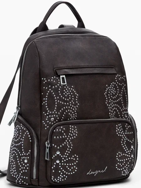 Desigual Ruksak Poker Face Chest smeđa