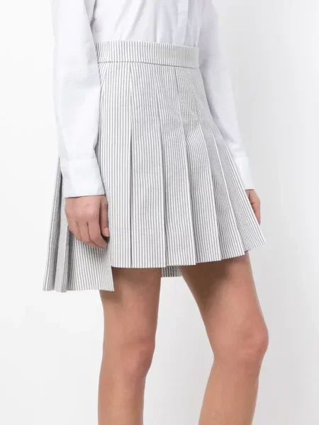 Plisované mini plisované sukně Thom Browne šedé