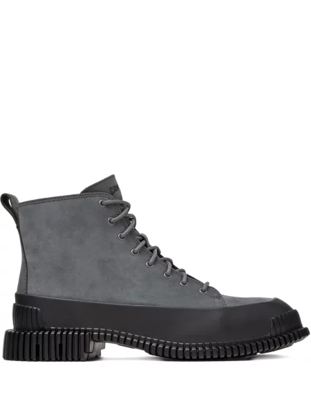Botine Camper cu șireturi din dantelă gri