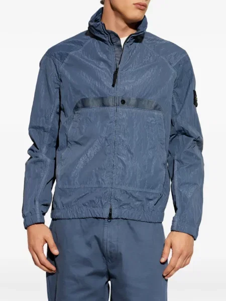 Geacă Stone Island cu strasuri albastru