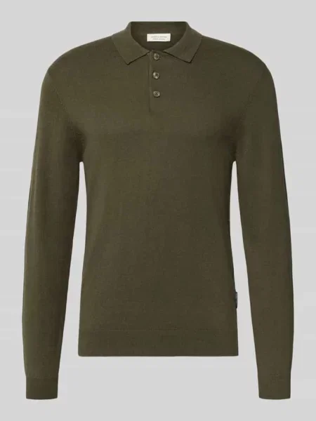 Sweter z dzianiny o kroju regular fit z mieszanki bawełny z dodatkiem kaszmiru Casual Friday