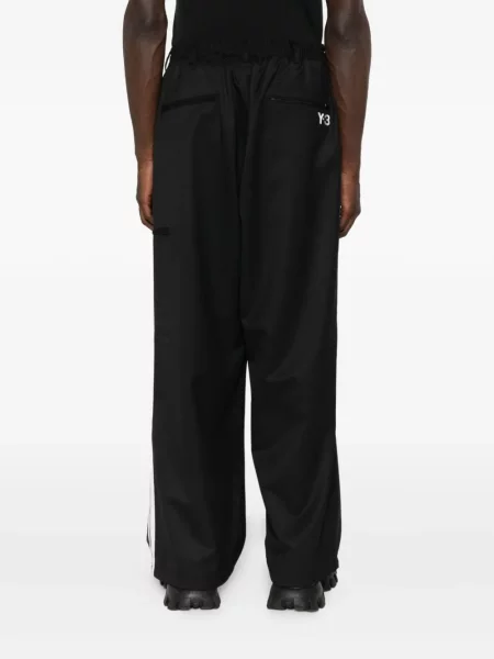 Pantaloni Y-3 cu dungi negru