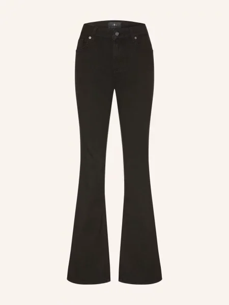 7 For All Mankind Bootcut Džíny The Leggy Bootcut noi black černé