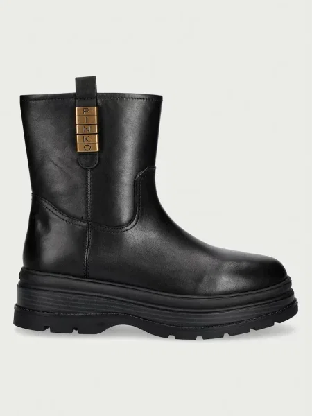 Pinko De piele botine cu platformă Eva 02 negru
