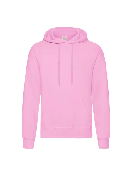 Bluza z kapturem Fruit Of The Loom z kapturem klasyczna różowa