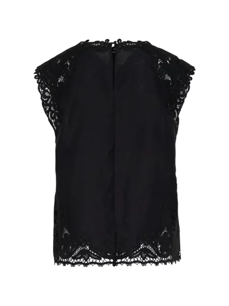 Top Ulla Johnson din dantelă negru