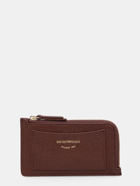 Emporio Armani portofel pentru femei din piele maro