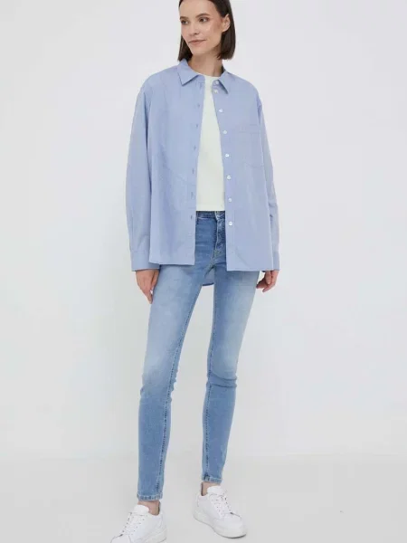 Calvin Klein Jeans jeansy niebieski