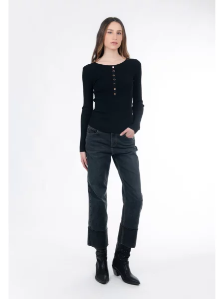 Influencer Pulover negru