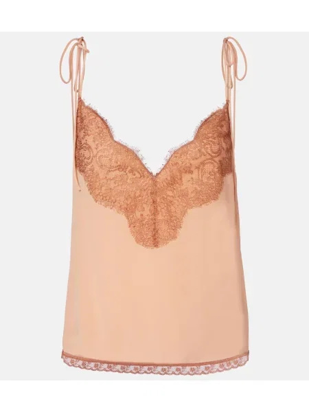 Top Valentino de mătase roz