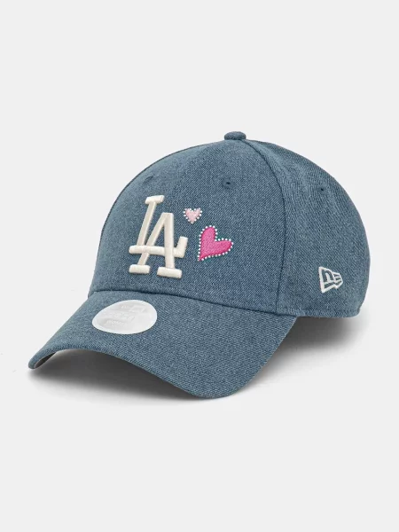 Шапка с козирка New Era с апликация синьо