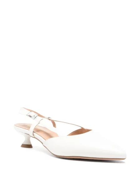 Pantofi cu toc Keys slingback alb