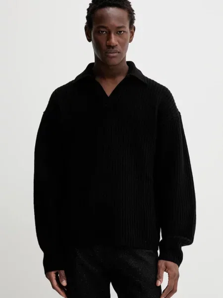 Volnen pulover Filippa K črna