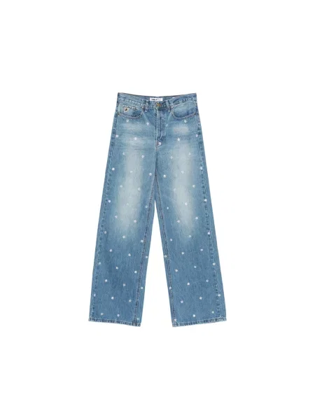 Szerokie jeansy Lois z 5 kieszeniami niebieskie