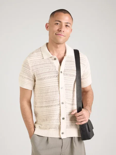 Jack & Jones Premium Kardigán JPRBluhamilton svetlobéžová