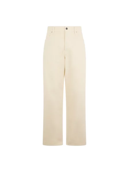 Jeansy straight leg Stone Island z kamieniami beżowe