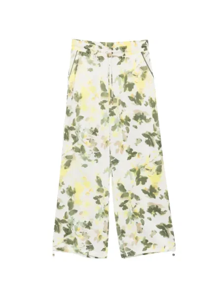 Pantaloni Liu Jo cu model floral cu imagine verde