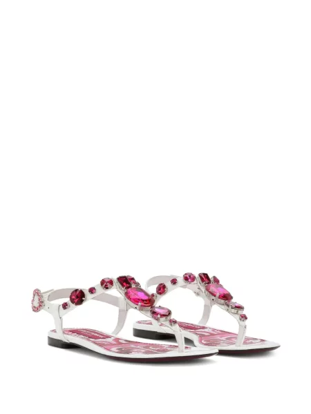 Σανδάλια Dolce & Gabbana με σχέδιο λευκό