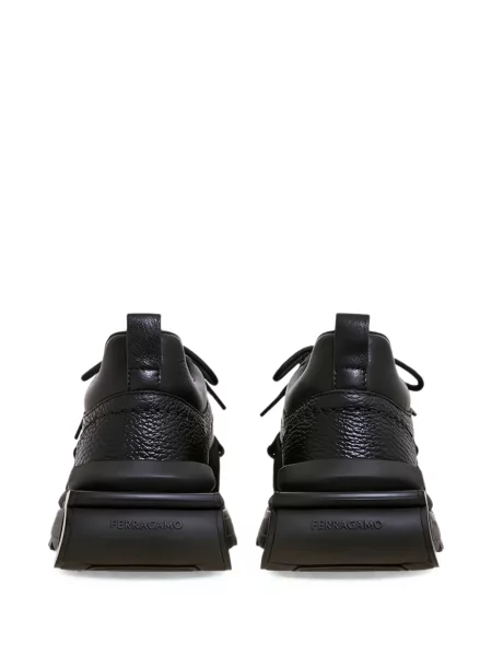 Sneakerși Ferragamo din piele negru