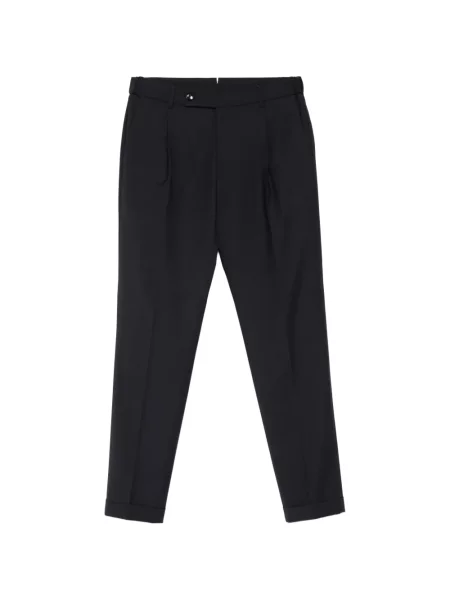 Pantaloni Berwich plisate negru