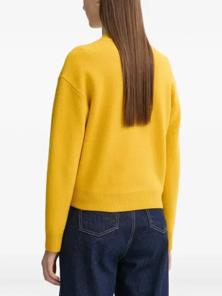 Pulover A.p.c. cu autograf galben