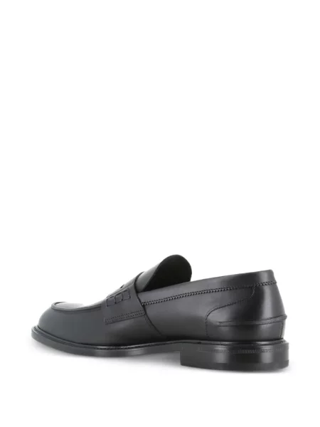 Kožne loaferice Tassinari crna