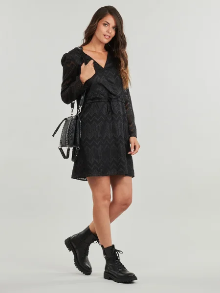 Rochie Ikks din jacard negru