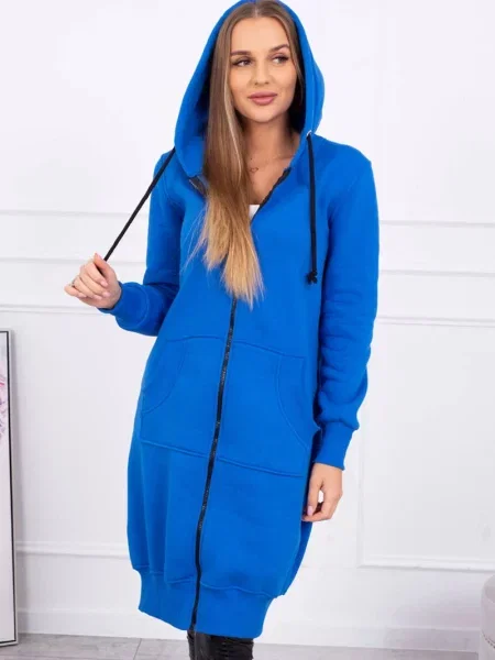 Hanorac cu glugă Kesi albastru