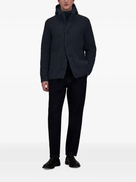 Cardigan Herno tricotate albastru